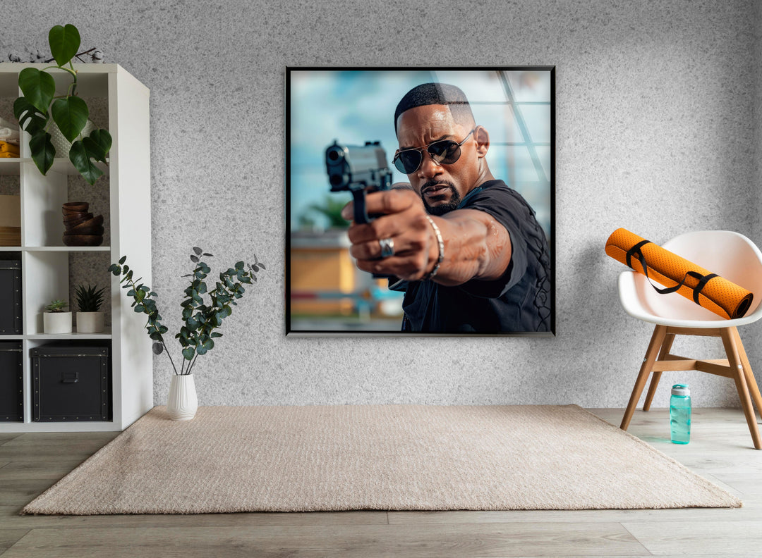 Will Smith Cops Glass Wall Art glass photo prints, glass picture prints
