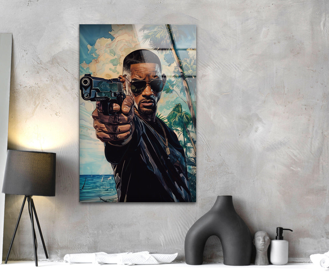 Will Smith Art Glass Wall Art photo print on glass, prints on glass wall art
