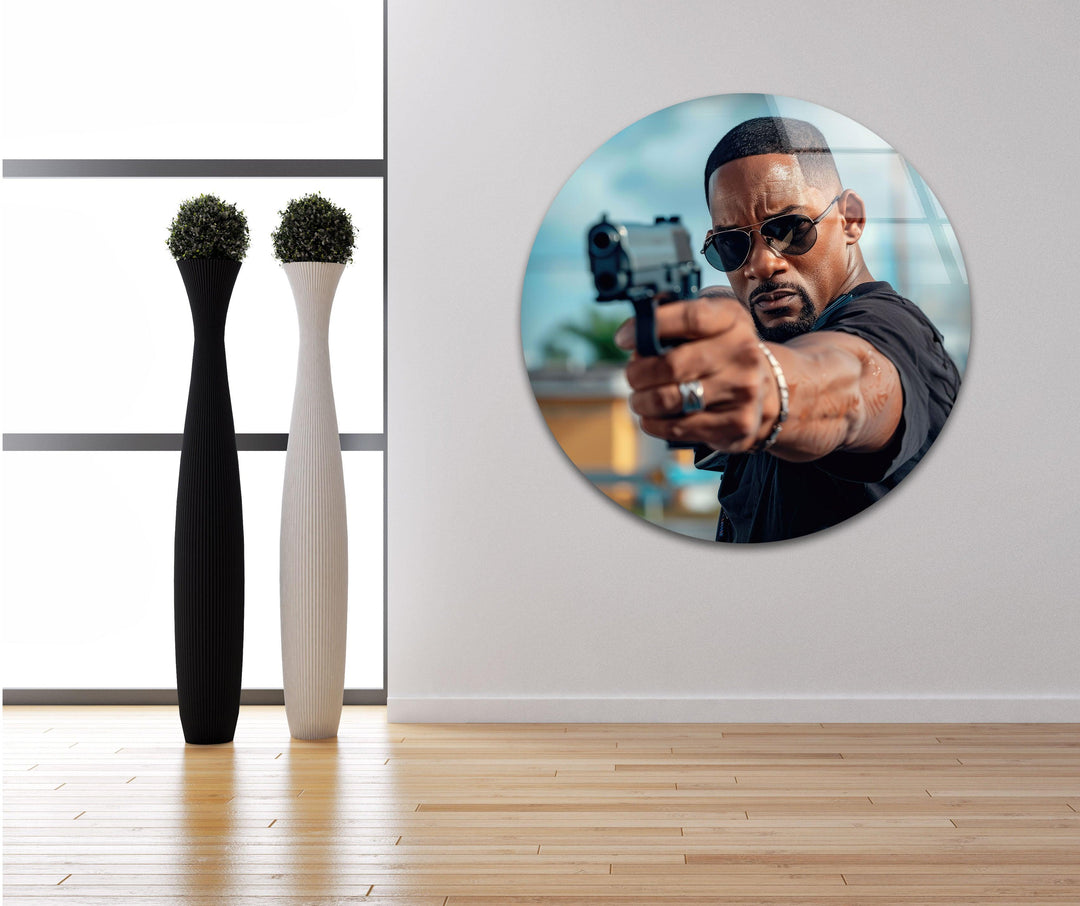 Will Smith Cops Glass Wall Art print on glass, glass printed photos
