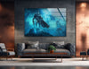 World of Warcraft Arthas Lich King Glass Wall Artwork Designs