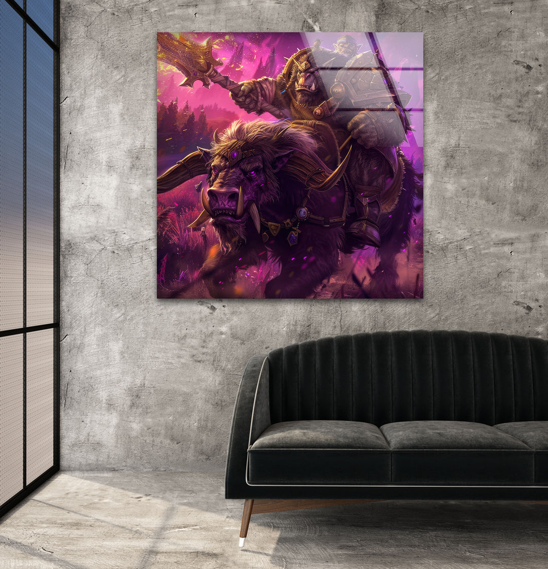 Orcs World of Warcraft Glass Wall Art glass photo prints, glass picture prints
