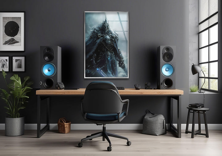 World of Warcraft Wrath of the Lich King Glass Wall Art