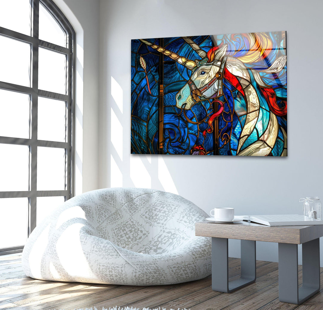 Zodiac Horse Cool Abstract Art & Glass Art Prints