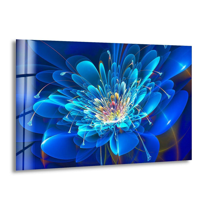 Abstract Blue Floral Stunning Art for Modern Homes