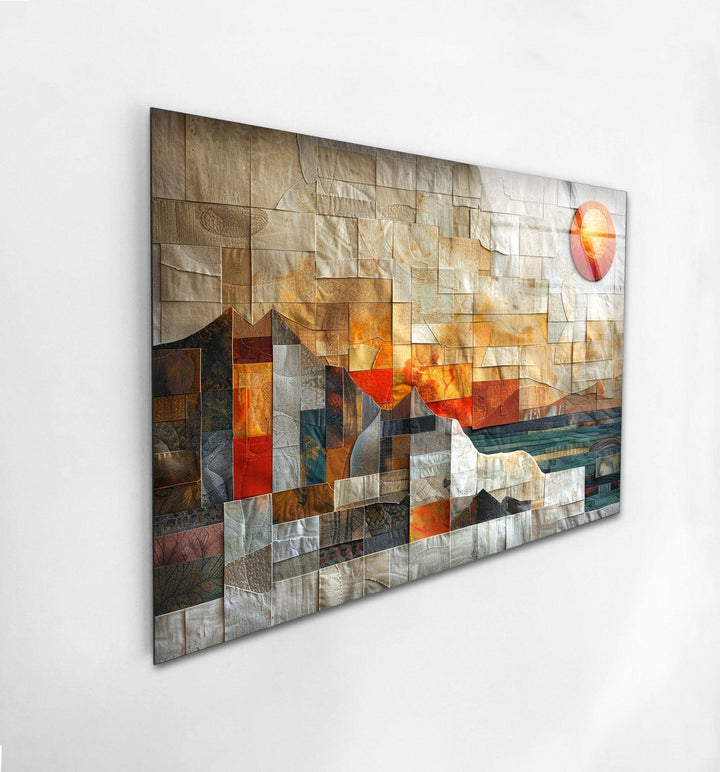 Abstract Ceramic Art Glass Wall Art glass art painting, glass art for the Wall