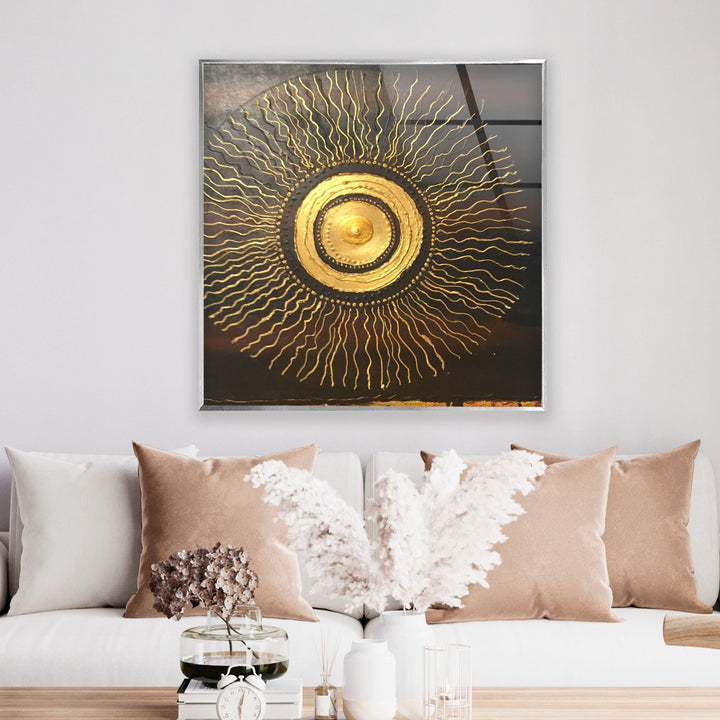 Abstract Circle Design Glass Wall Art glass photo prints, glass picture prints
