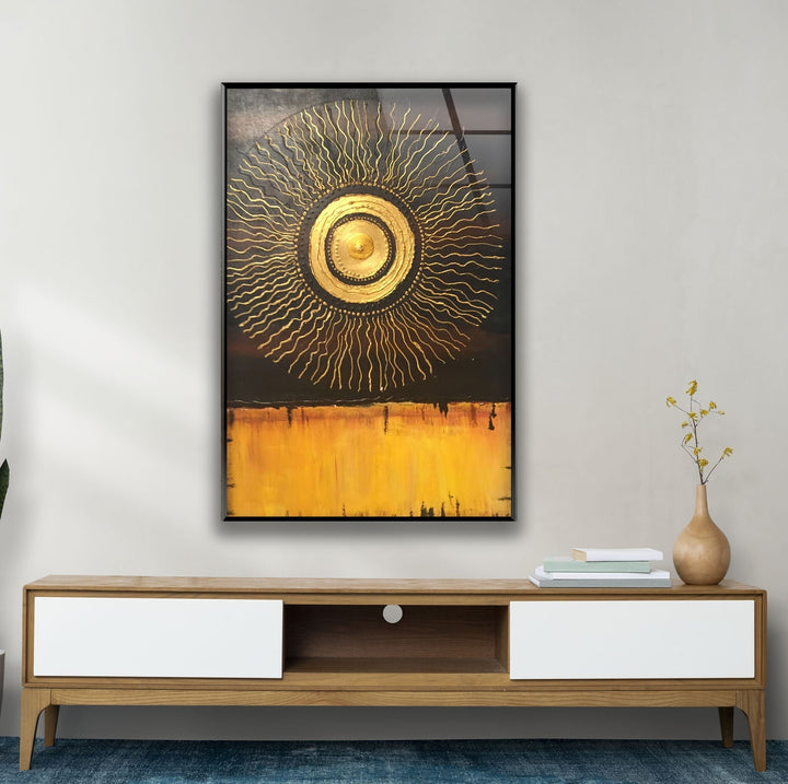 Abstract Circle Design Glass Wall Art glass image printing, glass prints from photos
v