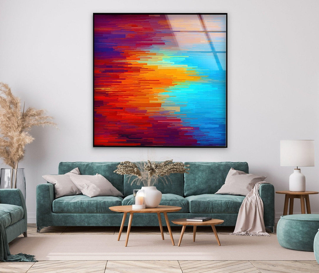 Abstract Colored Glass Wall Art large glass photo prints, glass wall photos