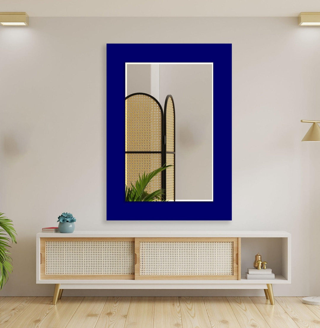 Abstract Blue Wall Mirror oversized wall mirrors
