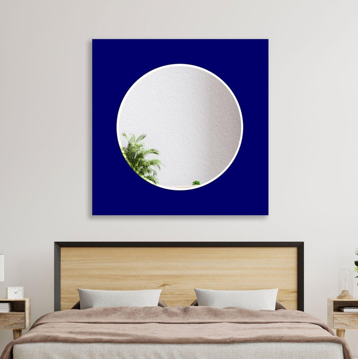 Abstract Blue Wall Mirror led mirrors
