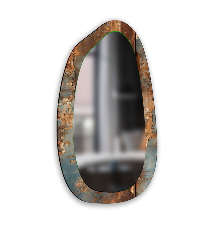 Abstract Decorative Enterway Glass Wall Mirror