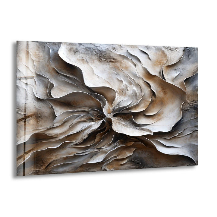 Abstract Embossed Painting Glass Wall Art glass image printing, glass prints from photos