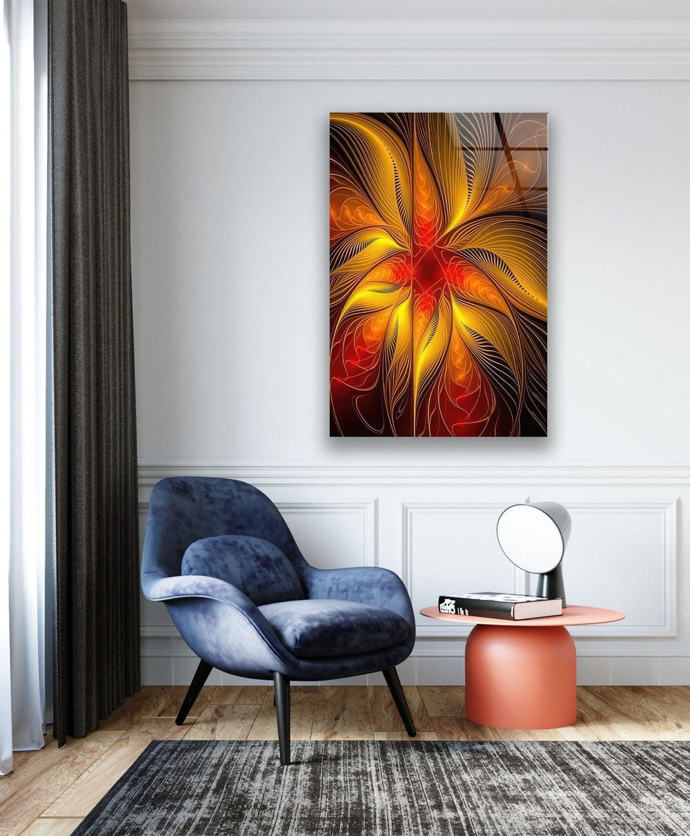 Elegant Large Abstract Glass Wall Art