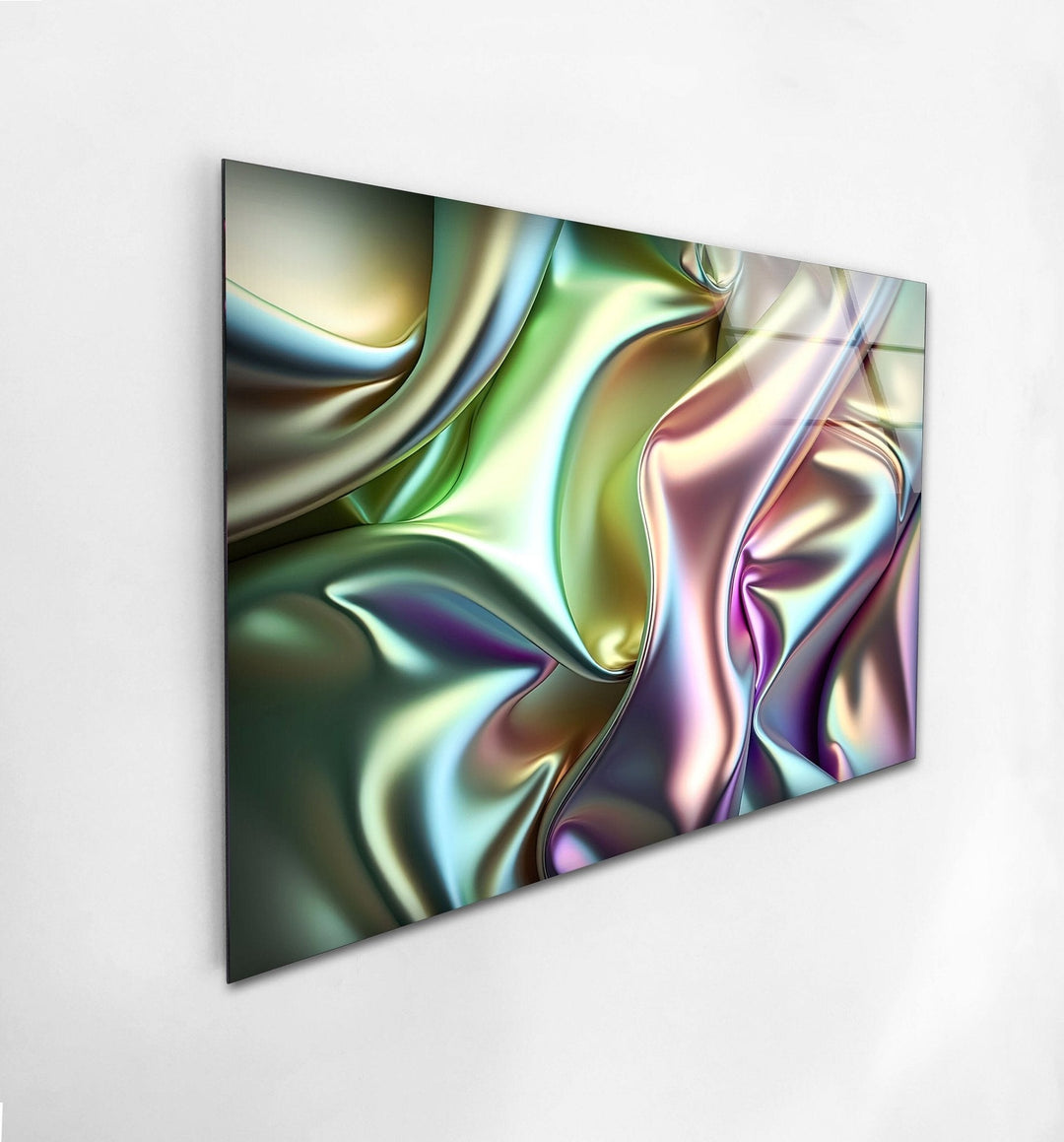 Abstract Iridescent Glass Wall Art stained glass wall art, stained glass wall decor