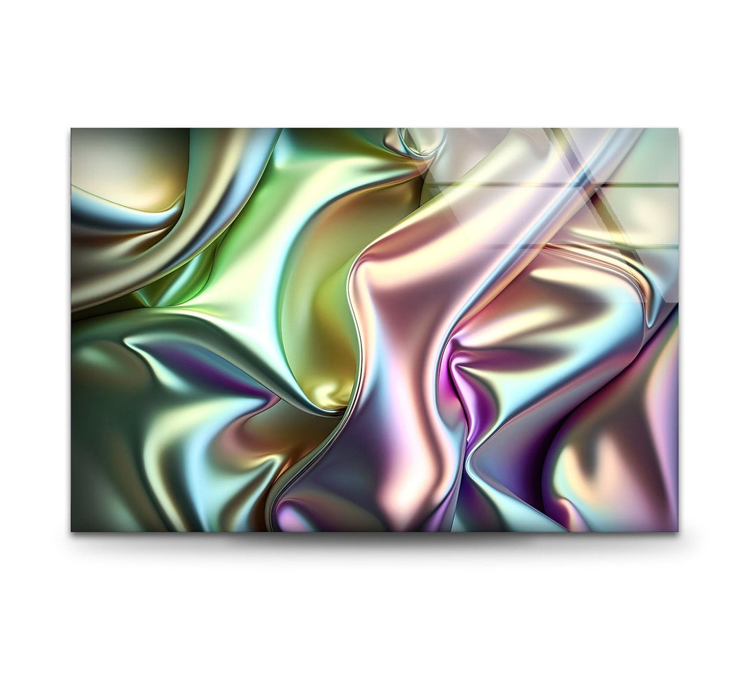 Abstract Iridescent Glass Wall Art picture on glass wall art, photos printed on glass