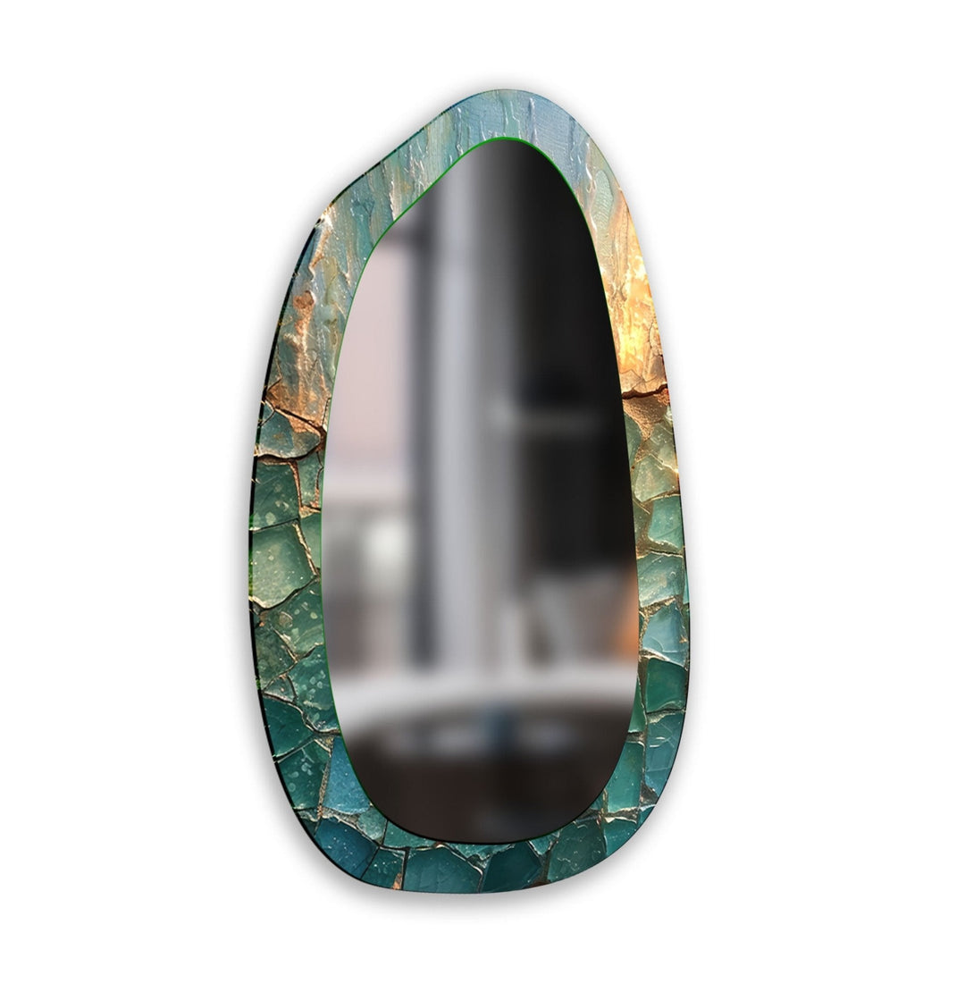 Abstract Large Decorative Glass Wall Mirror