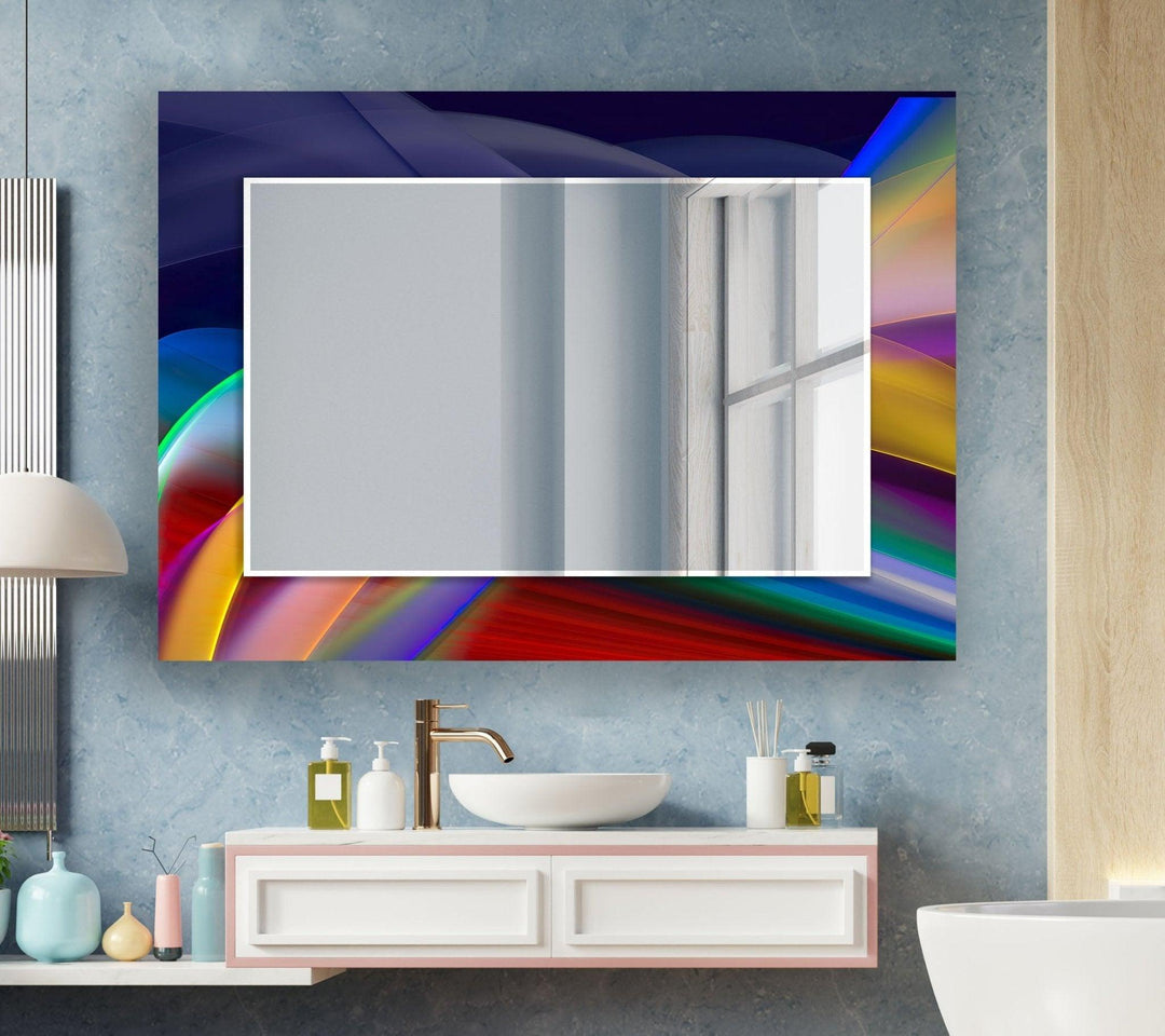 Abstract Lines Design Wall Mirror Abstract Mirror
