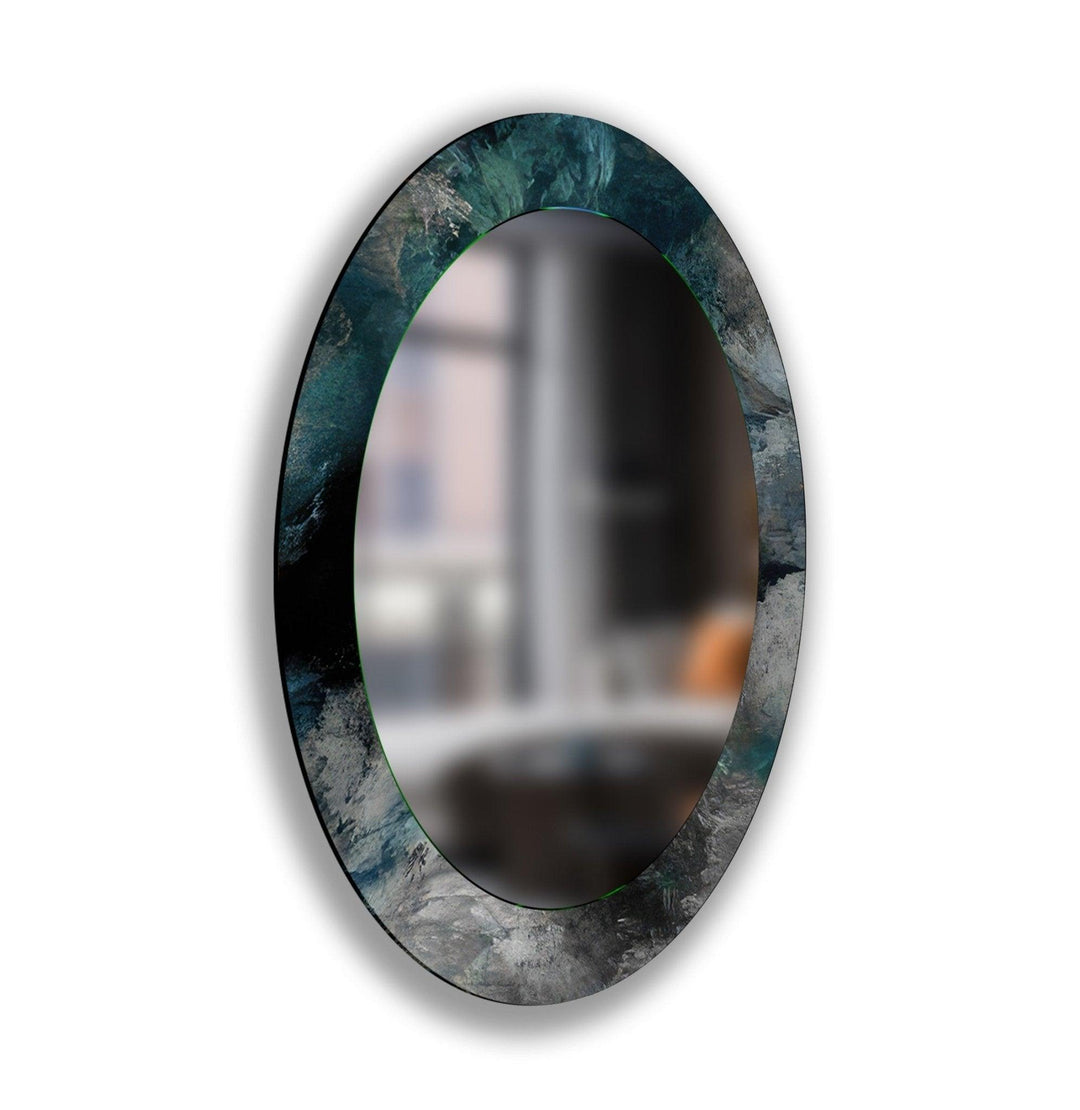 Abstract Oval Wall Mirror