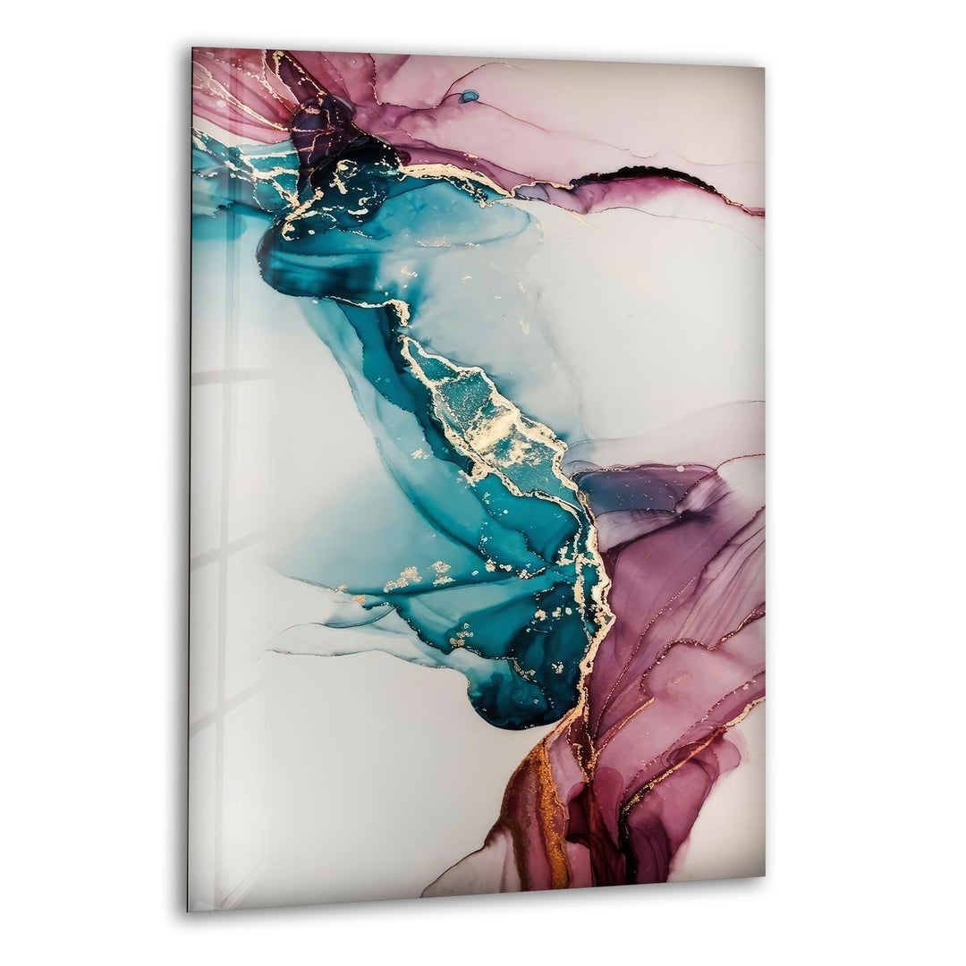 Abstract Pictorial Art Glass Wall Art