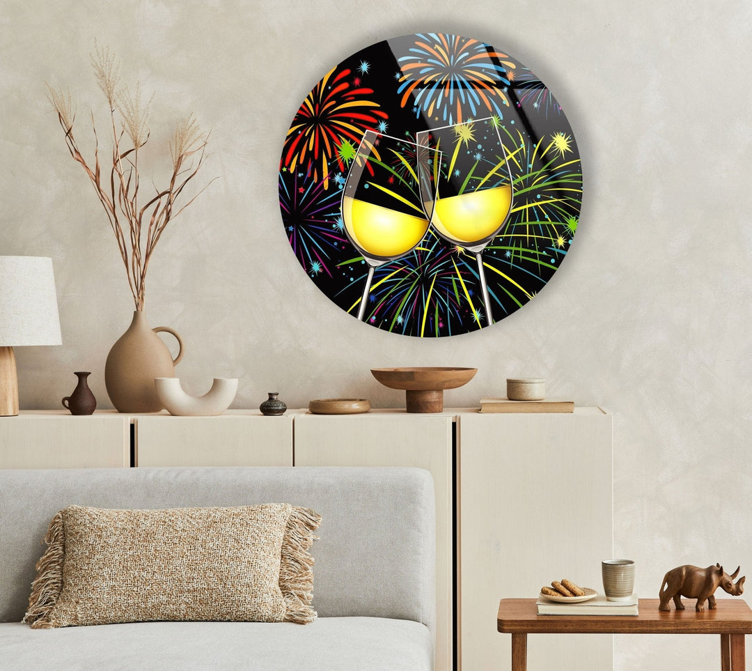 Abstract Round Cocktails Glass Wall Art art glass wall art, glass wall art pictures
