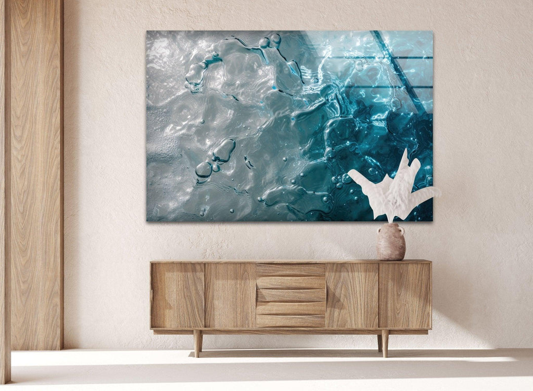 Abstract with Water Effect Glass Wall Art art glass wall art, glass wall art pictures