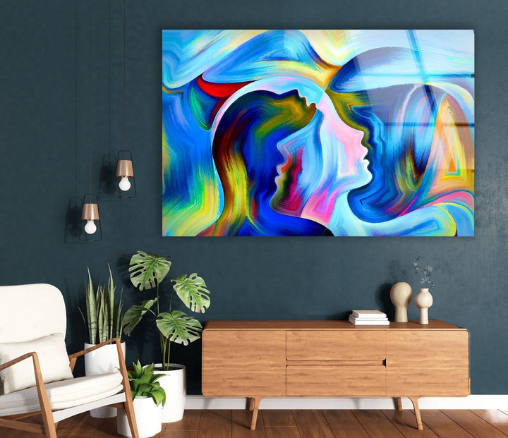 Abstract Woman Glass Photo Prints