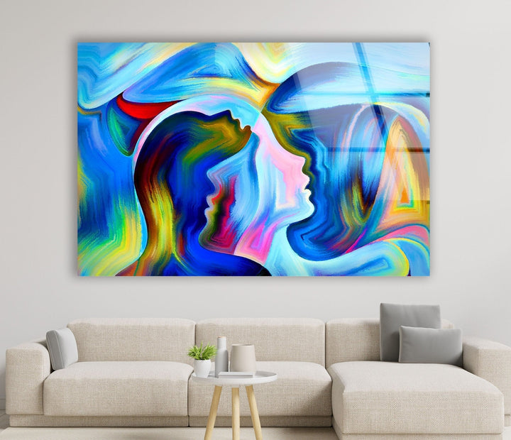 Abstract Woman Glass Art Painting Collections