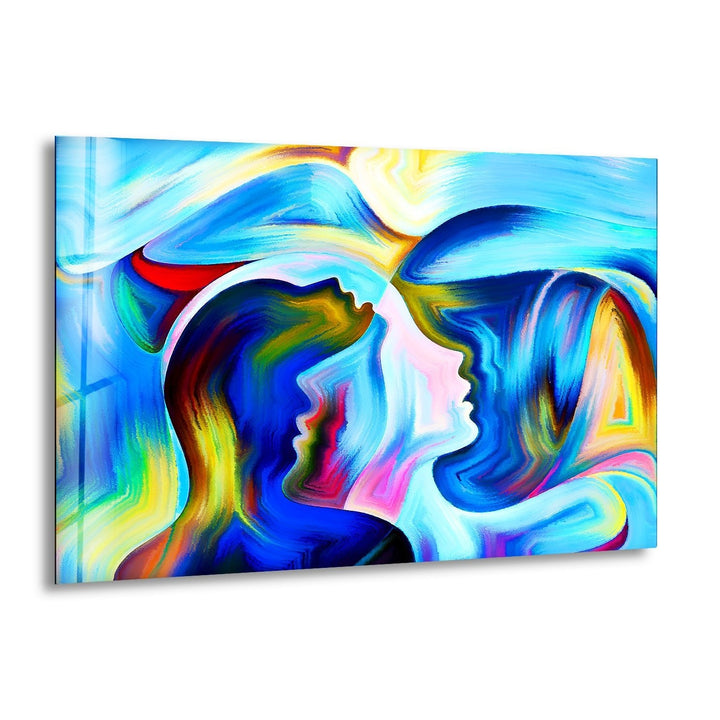 Abstract Woman Glass Wall Art & Decor