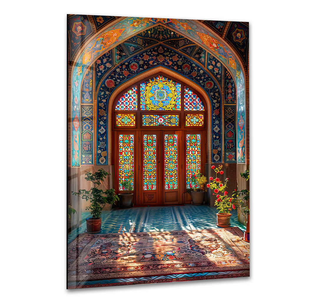 A Detailed and Vibrant Scene Glass Wall Art print picture on glass, Tempered Glass Wall Art
