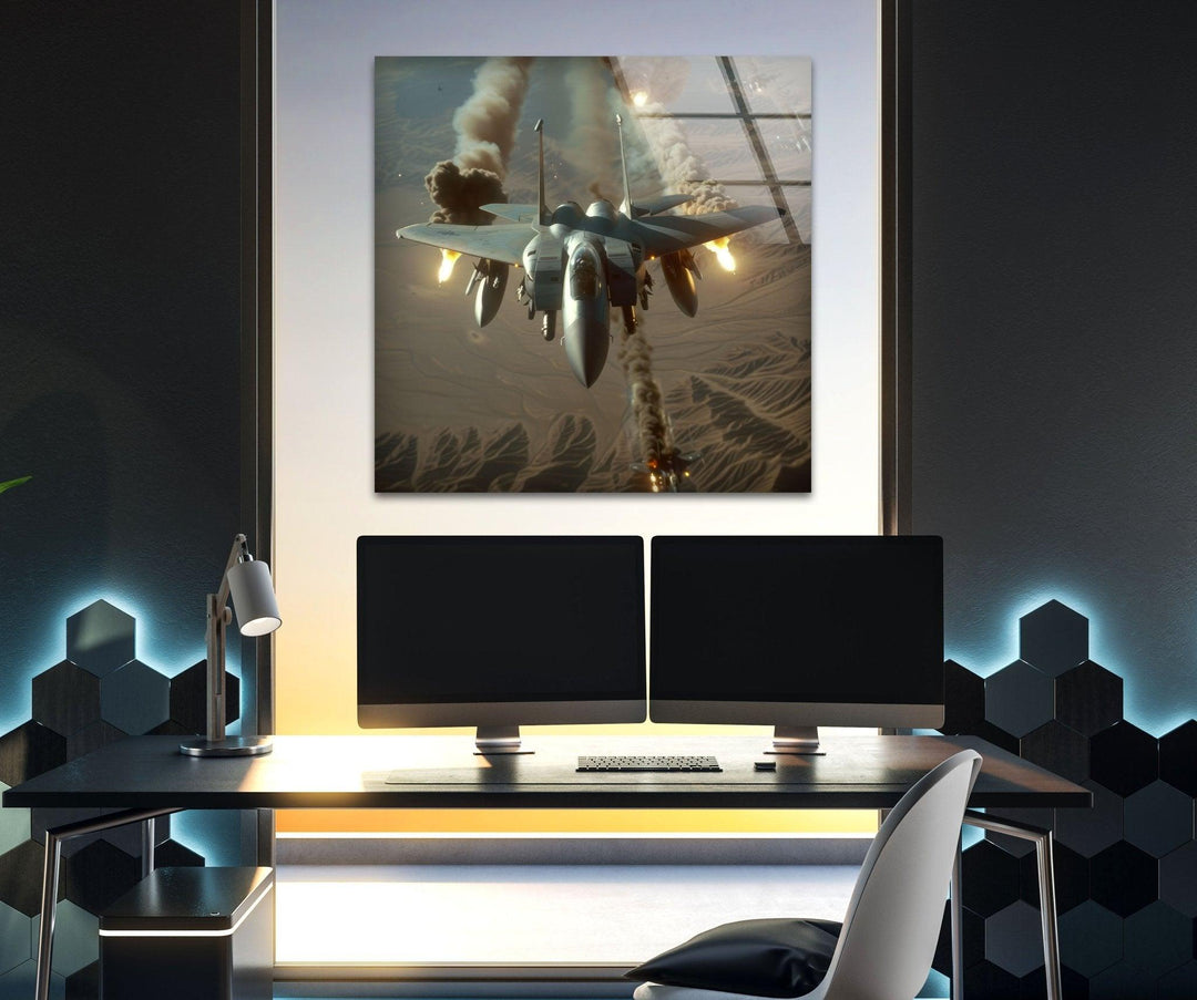 Air Force in their McDonnell Tempered Glass Wall Art