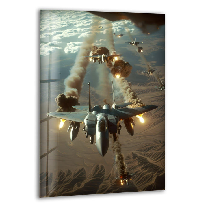 Air Force in their McDonnell Tempered Glass Wall Art