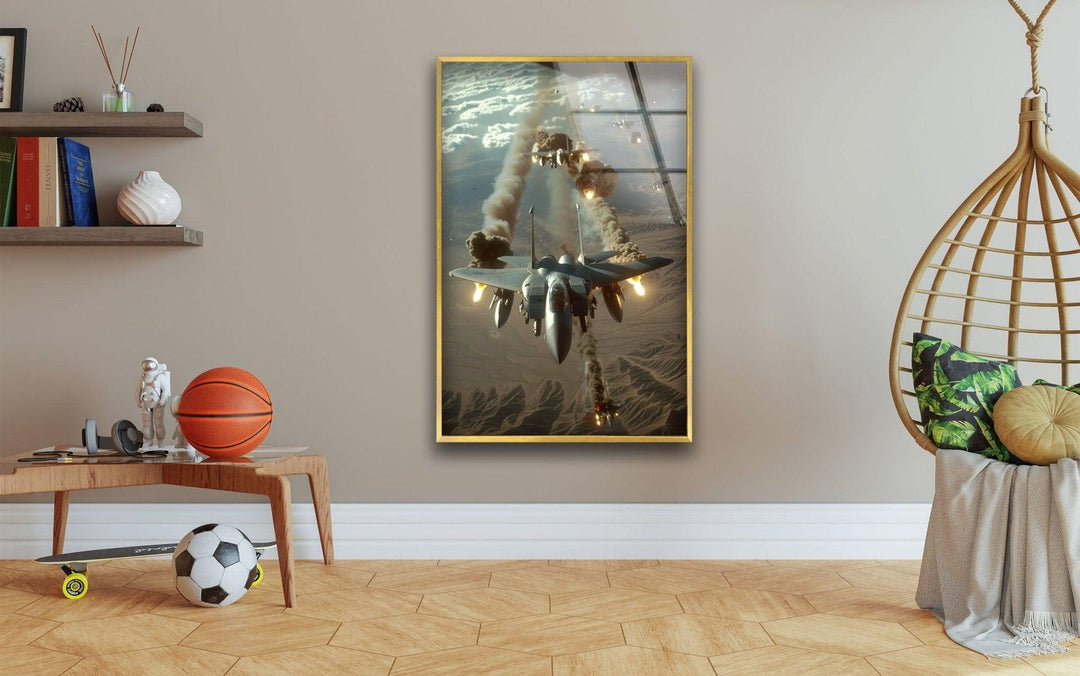 Air Force in their McDonnell Tempered Glass Wall Art