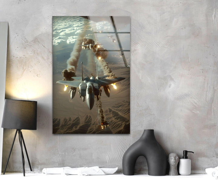 Air Force in their McDonnell Tempered Glass Wall Art