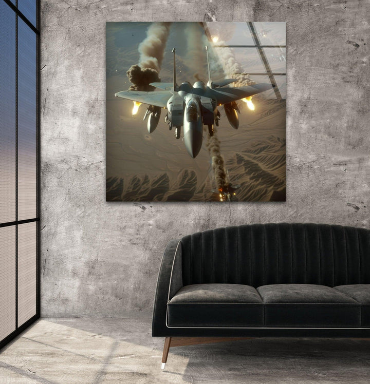 Air Force in their McDonnell Tempered Glass Wall Art