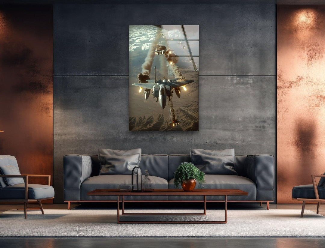 Air Force in their McDonnell Tempered Glass Wall Art