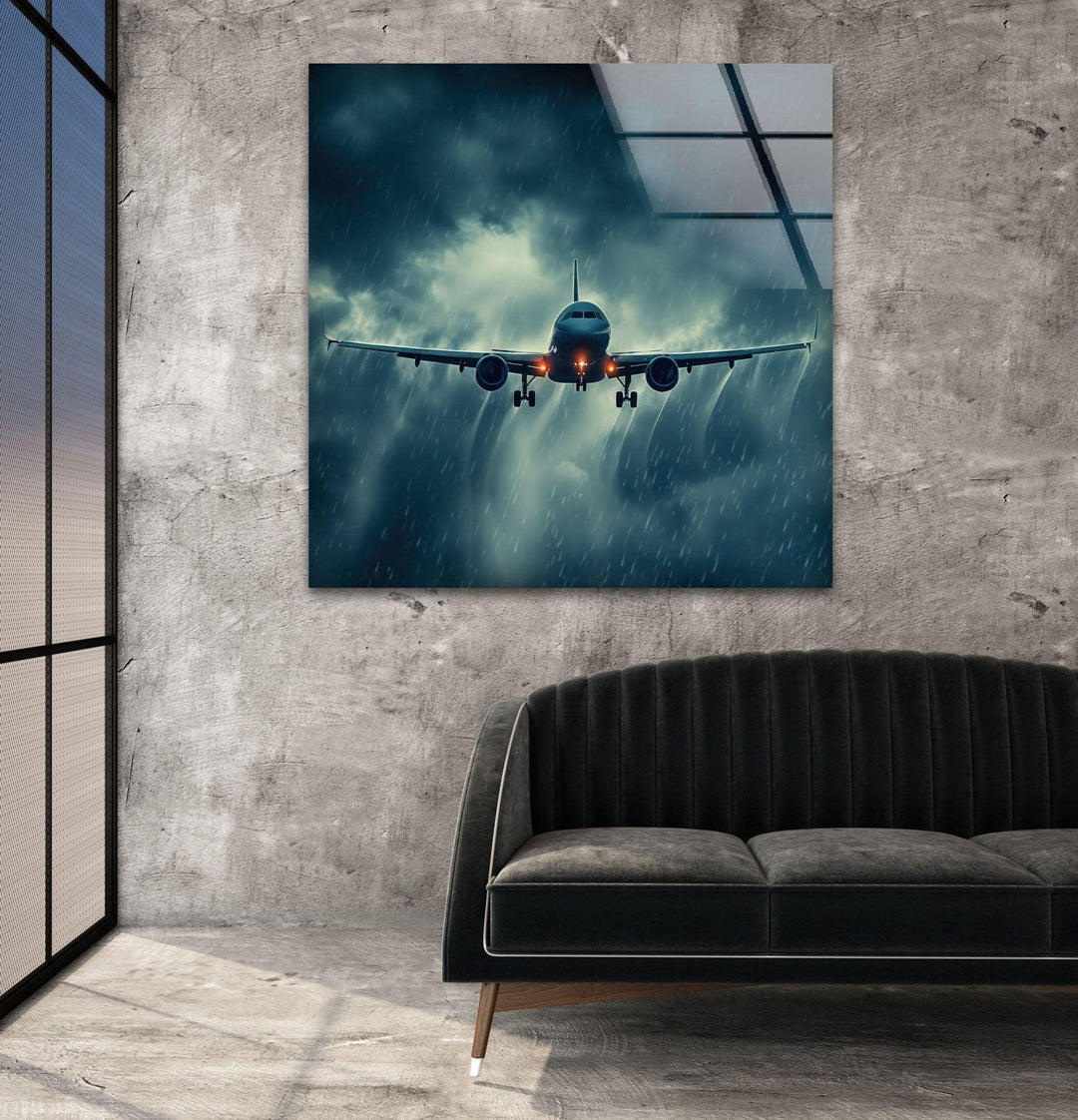 Airplane Glass Wall Art glass pictures for Wall, glass prints wall art
