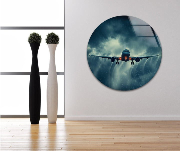 Airplane Glass Wall Art glass image printing, glass prints from photos
