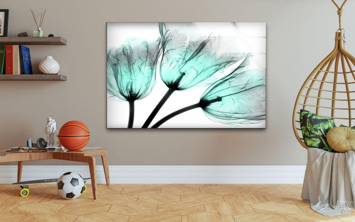 Albert Koetsier Cool Growth Xray Tulip Glass Wall Art, glass photo prints, glass picture prints