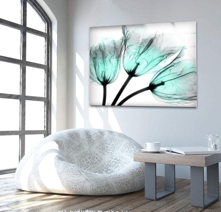 Albert Koetsier Cool Growth Xray Tulip Glass Wall Art, art glass wall art, glass wall art pictures