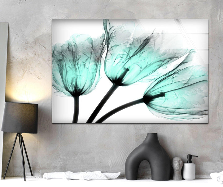 Albert Koetsier Cool Growth Xray Tulip Glass Wall Art, photo print on glass, prints on glass wall art