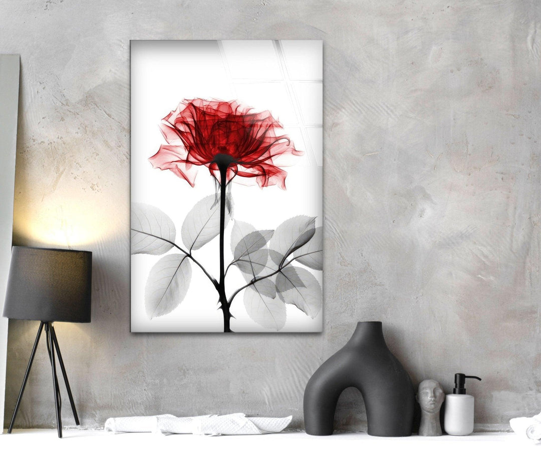 Albert Koetsier Tonal Rose Glass Wall Art, art glass wall art, glass wall art pictures