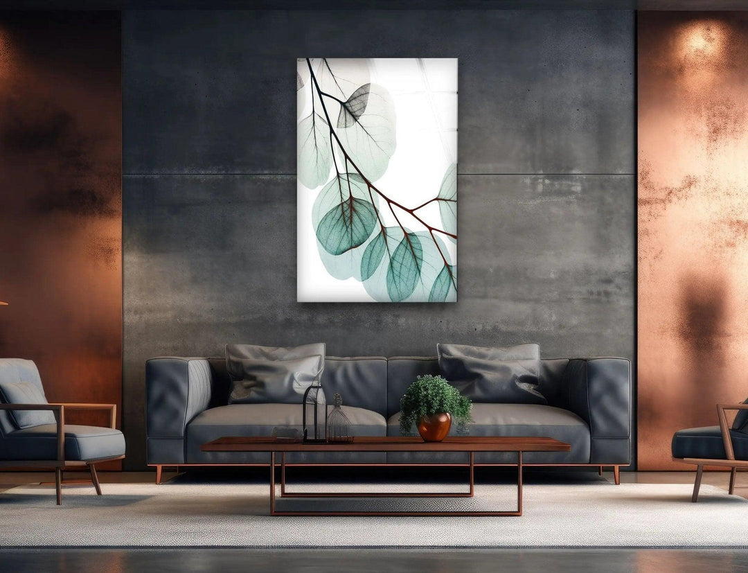 Albert Koetsier Xray Eucalyptus Glass Wall Art, custom glass photo prints, large glass prints