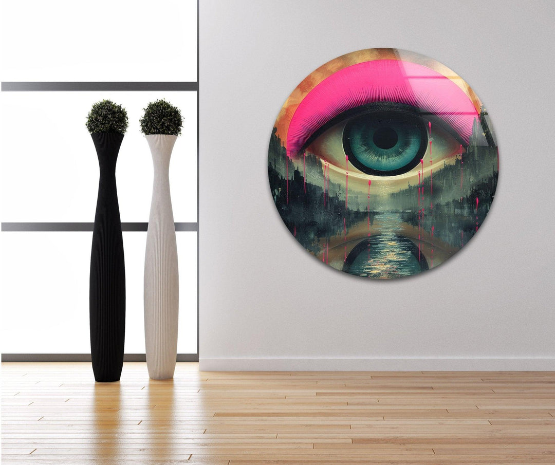 Alien World Glass Wall Art