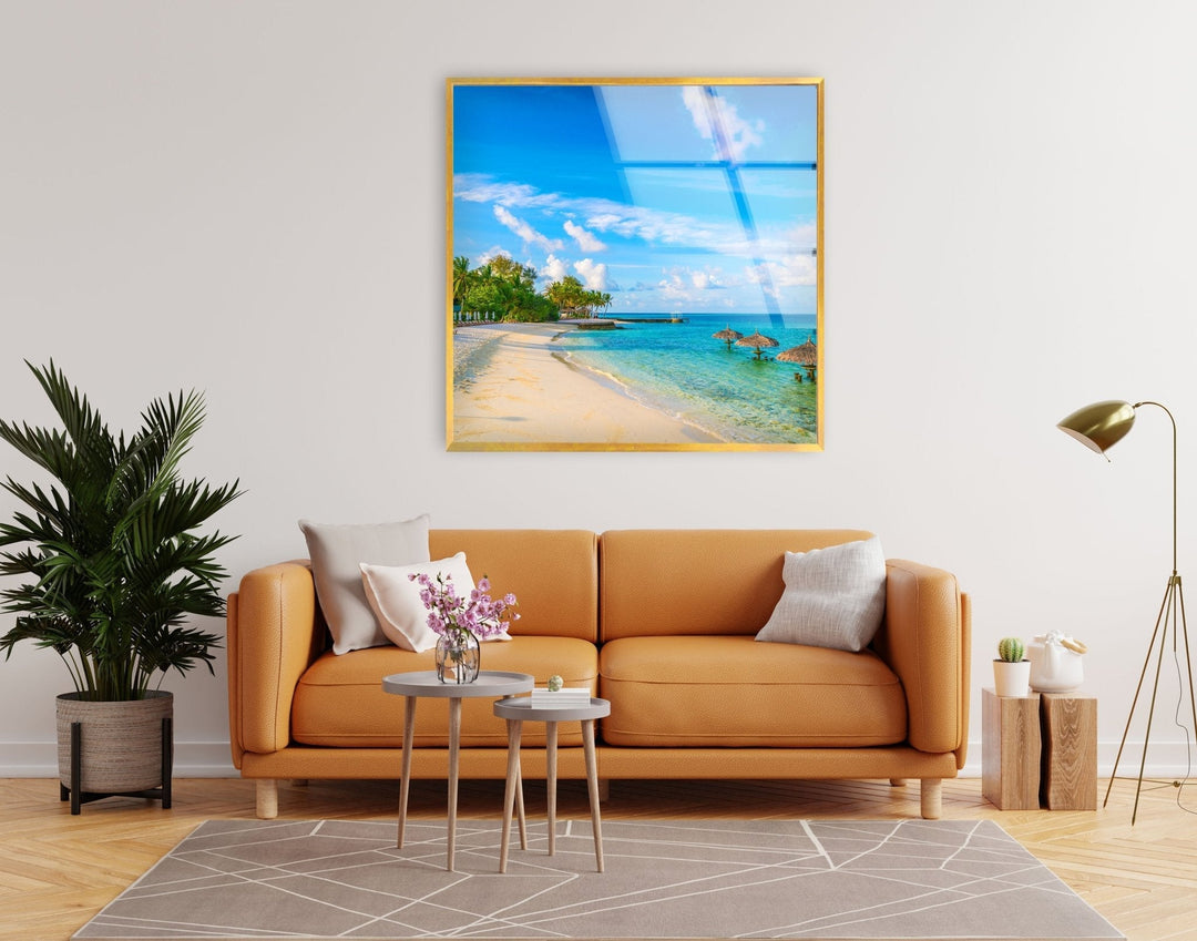 Alimatha Island Glass Wall Art print on glass, glass printed photos