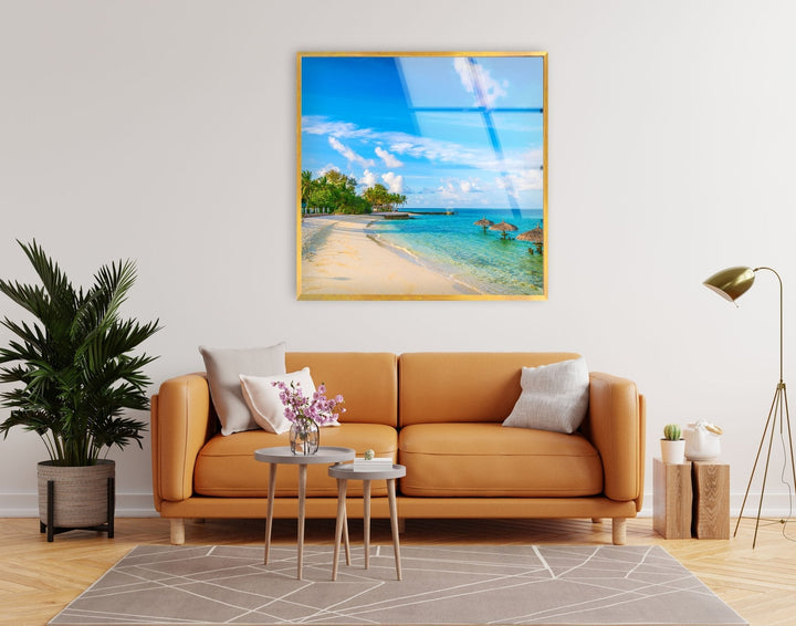 Alimatha Island Glass Wall Art print on glass, glass printed photos