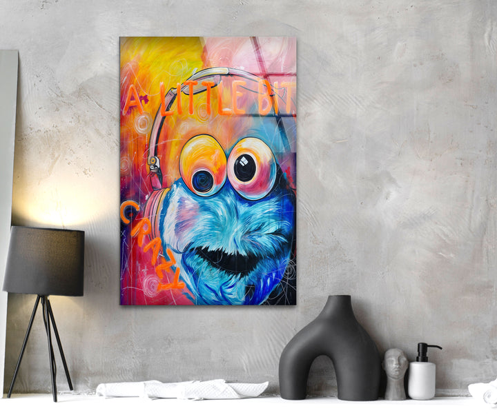 A Little Bit Crazy Glass Wall Art large glass photo prints, glass wall photos
