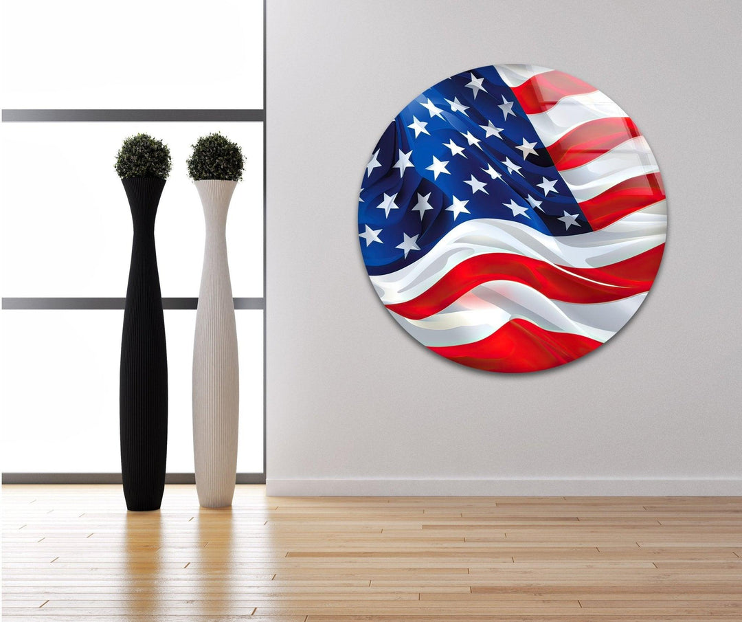 American Flag Glass Wall Art glass pictures for Wall, glass prints wall art
