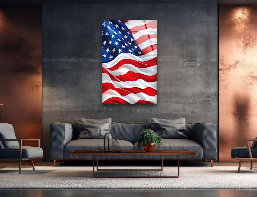 American Flag Glass Wall Art art glass wall art, glass wall art pictures
