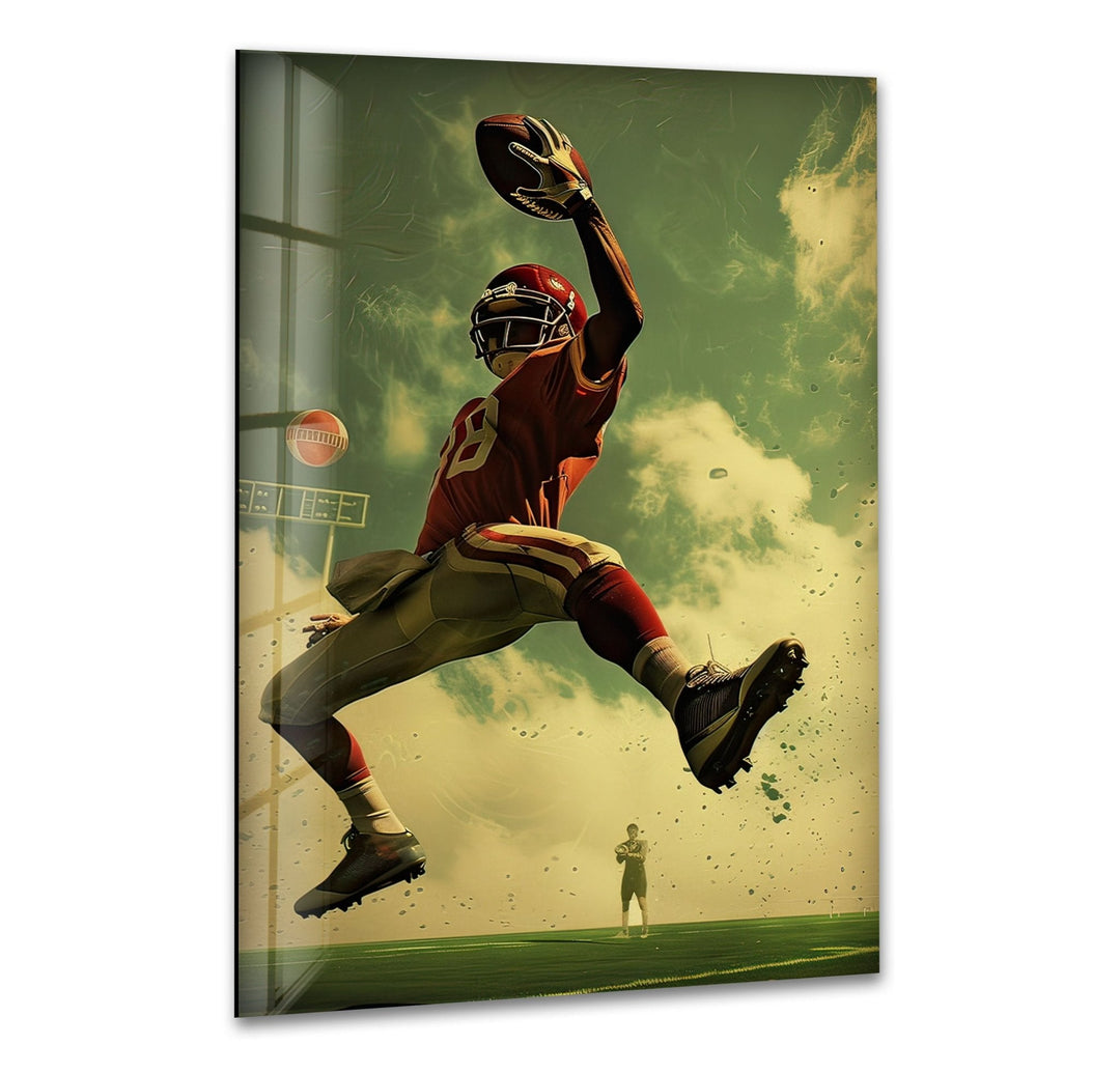 American Football NFL Glass Wall Art print on glass, glass printed photos
