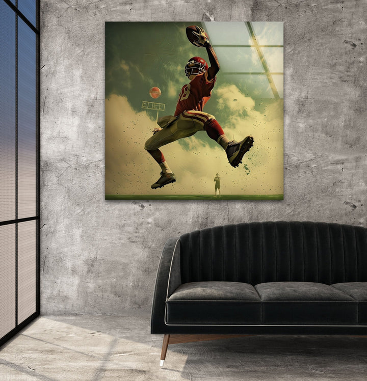 American Football NFL Glass Wall Art art glass wall art, glass wall art pictures
